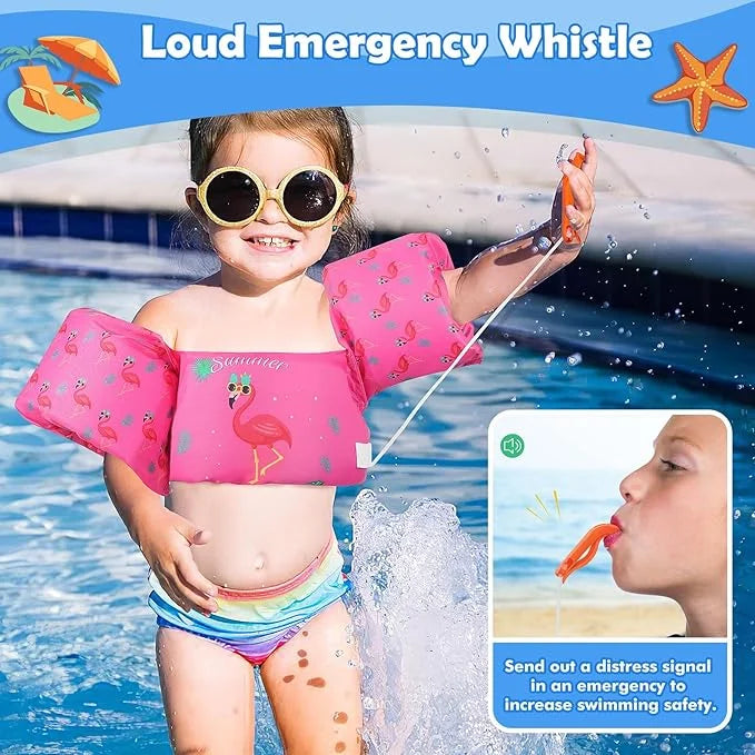 Moko Toddler Swim Vest for Kids, 20-50 lbs/22-66 lbs Clearance Swim Arm Band Cartoon Swimming Wings Pool Float Vests Sleev...