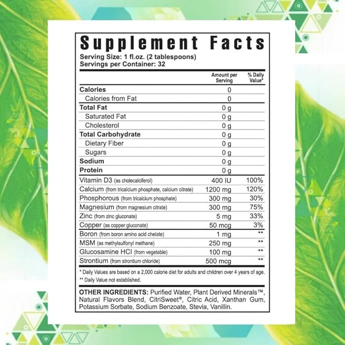 Youngevity Beyond Osteo-FX Liquid 32 oz 1200/300mg + D3, Zinc, 77 Trace