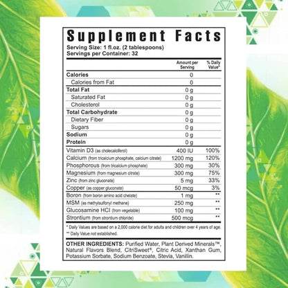 Youngevity Beyond Osteo-FX Liquid 32 oz 1200/300mg + D3, Zinc, 77 Trace