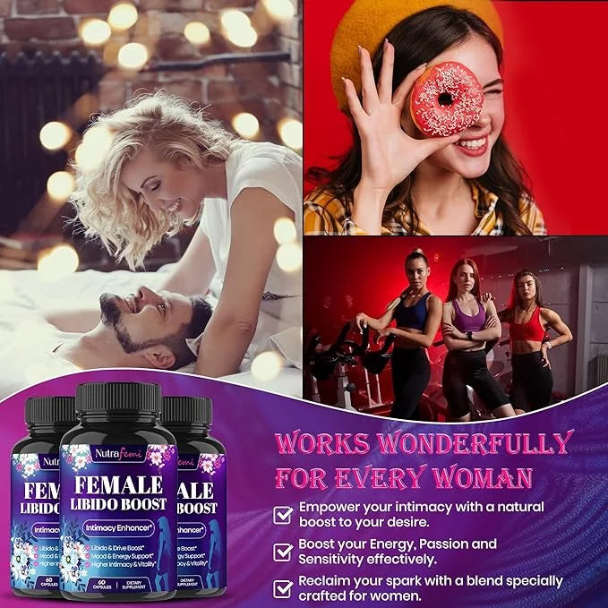 #1 Fast Acting Highly Effective Libido Booster for Women-Female Libido Booster for Hormonal Balance, Mood & Drive - with M...