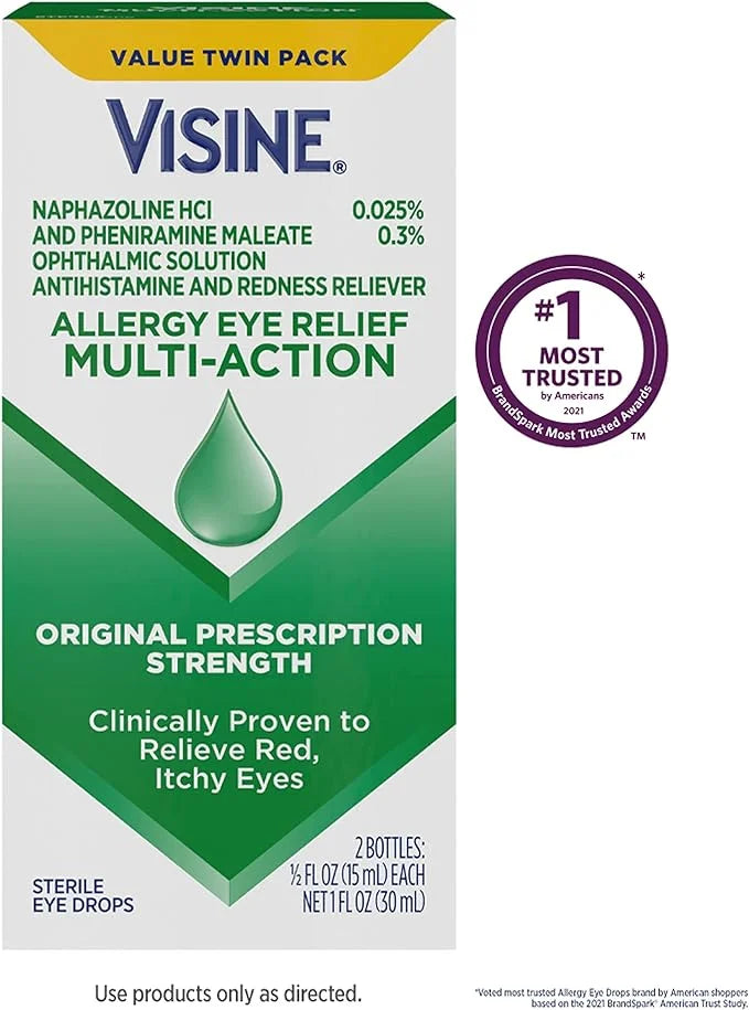Visine Allergy Eye Relief Multi-Action Antihistamine 0.5 fl.