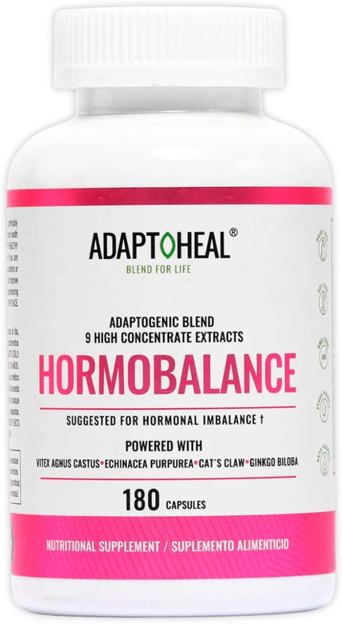 Hormone Balance for Women - Adaptogens Supplement - Vitex, Ginseng and Cat’s Claw – Vegan, Gluten and Dairy Free (180 Caps...