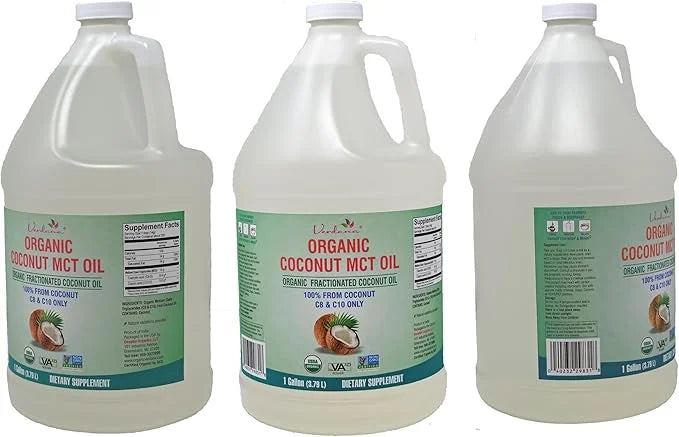 Verdana USDA Certified Organic Coconut MCT Oil –Fractionated Coconut Oil – No Palm Kernel Used – Kosher, Food Grade, Non-G...