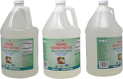 Verdana USDA Certified Organic Coconut MCT Oil –Fractionated Coconut Oil – No Palm Kernel Used – Kosher, Food Grade, Non-G...