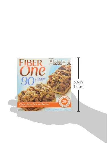 Fiber One 70 Calorie Chocolate Peanut Butter, 5 Bars - Product Image