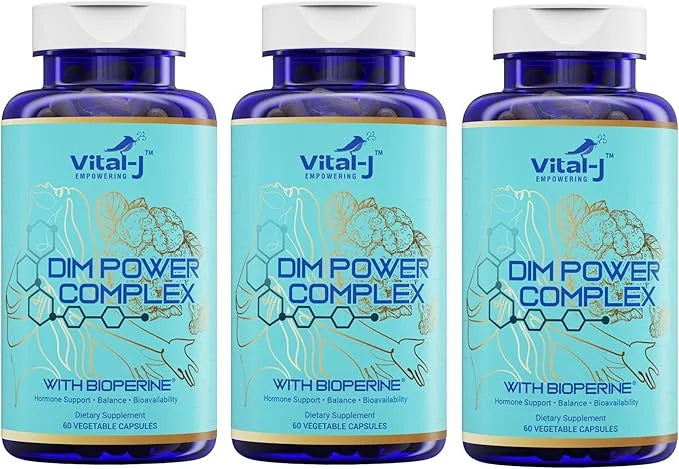 4-in-1 DIM Potent Complex 300mg - Estrogen Balance and Metabolism, Energy & Menopause Support Supplement with Bioperine (x...
