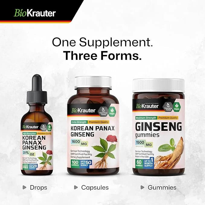 Panax Ginseng Liquid Drops 2 Fl.Oz.