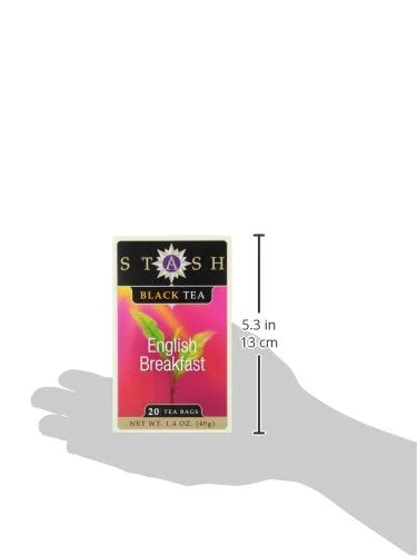 Stash Tea English Breakfast Black Tea - Caffeinated, Non-GMO Project Verified Premium Tea with No Artificial Ingredients, ...