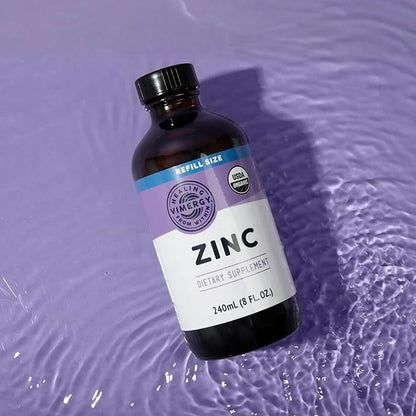 Vimergy Liquid Zinc Refill – Fast-Absorbing Immune Support* – Promotes Healthy Bones & Skin – USDA Certified Organic, Vega...