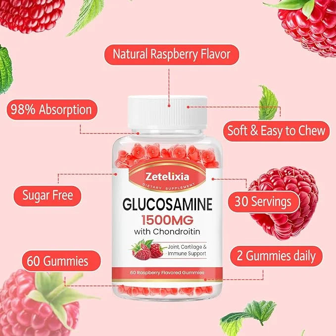 Glucosamine Chondroitin Gummies with MSM, Turmeric 60 Count