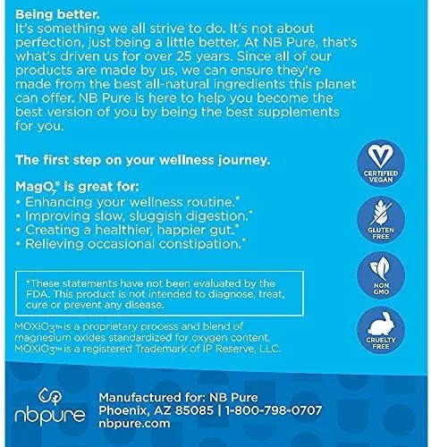 nbpure MagO7 - Natural Colon Cleanse 90 Capsules