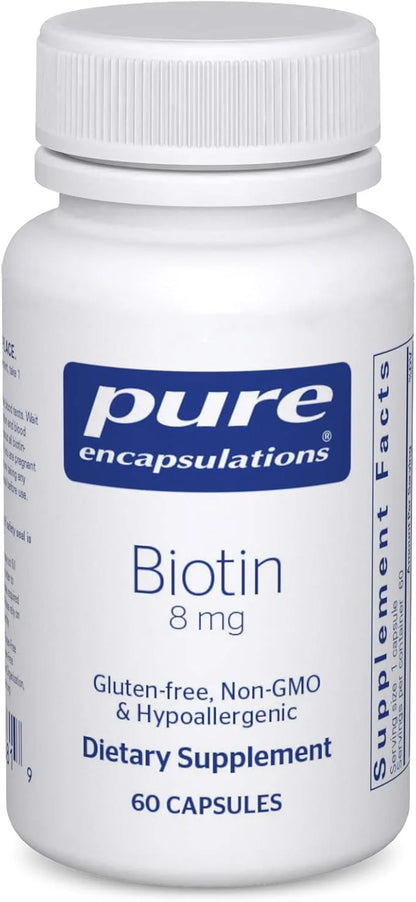 Pure Encapsulations Biotin 8 mg 60 Capsules