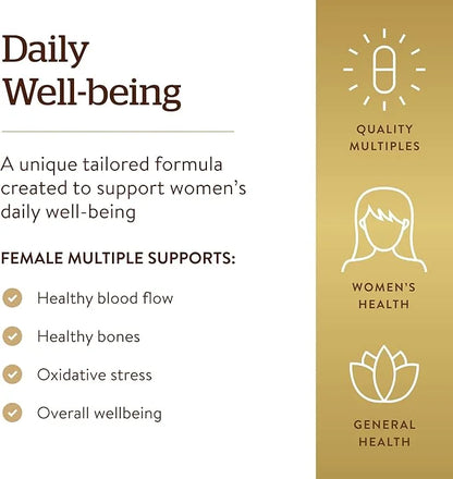 Solgar Female Multiple, 60 Tablets 20 Servings