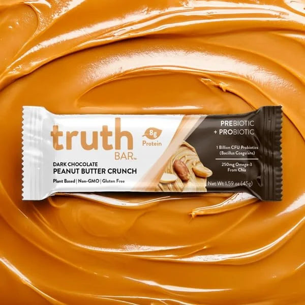 Truth Bar Prebiotic & Probiotic Keto Snack Vegan Bars with Omega-3's - Synbiotic High Fiber Snacks - Low Sugar, Kosher, Gl...