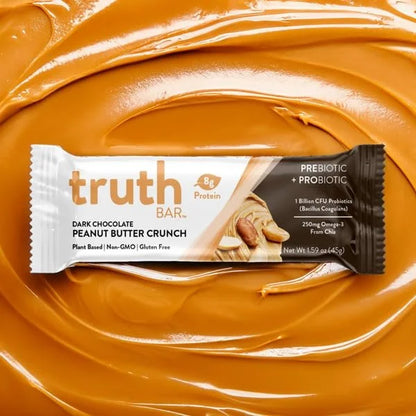 Truth Bar Prebiotic & Probiotic Keto Snack Vegan Bars with Omega-3's - Synbiotic High Fiber Snacks - Low Sugar, Kosher, Gl...