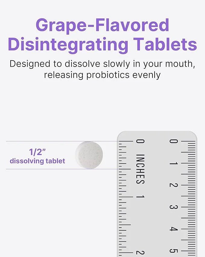 K-Nutra Dentifresh Xylitol Tabs Purple | 24g (30 Tablets) | Sugar-Free Oral Probiotics | 4 Billion CFU | Supports Teeth, G...