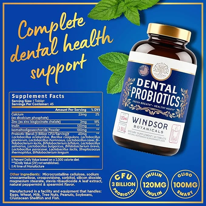 Oral Probiotics for Teeth and Gums 3BN CFU K12 Pro 90 Best