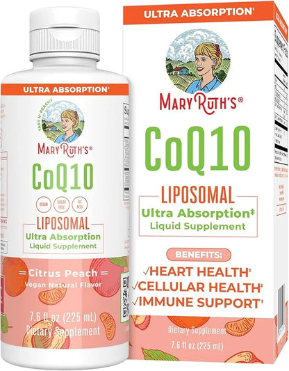 MaryRuth Organics Liquid Vitamin Q10 Heart 7.6 Fl 45 Servings