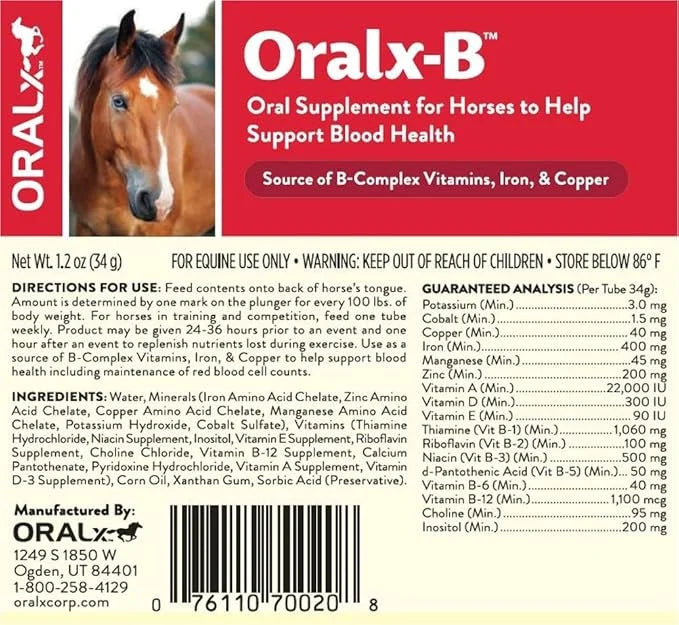 Oralx-B High-Potency B-Vitamin Complex and Chelated