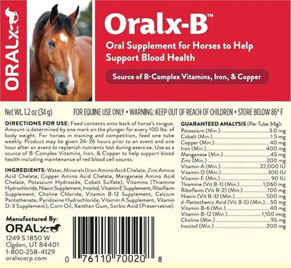 Oralx-B High-Potency B-Vitamin Complex and Chelated
