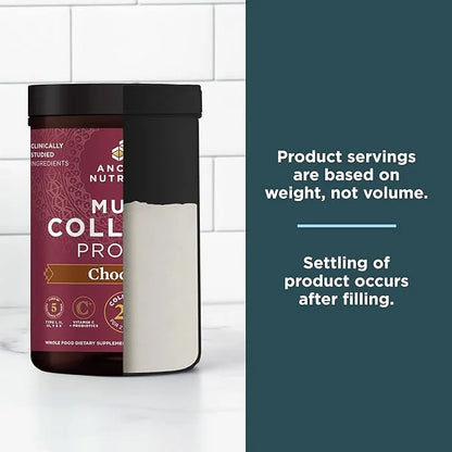 Ancient Nutrition Collagen Powder Protein, Multi Collagen Chocolate Protein Powder, 45 Servings, with Vitamin C, Hydrolyze...