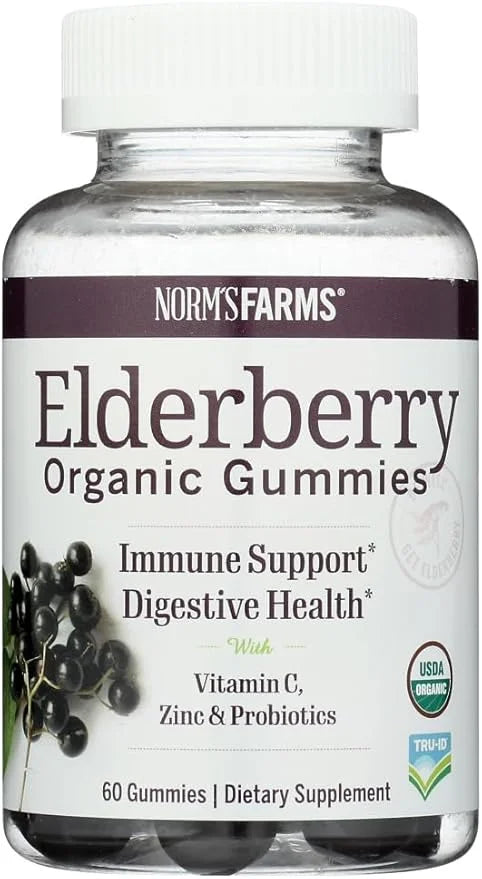Norm's Farms Daily Immune Elderberry Gummies 120 Gummies