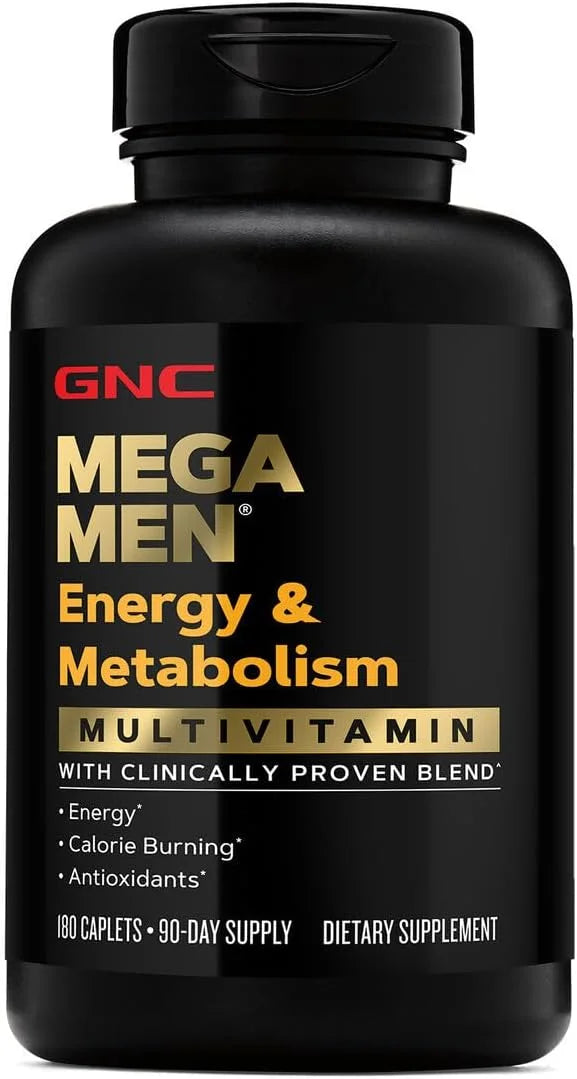 GNC Mega Men Energy & Metabolism Multivitamin 180 Count