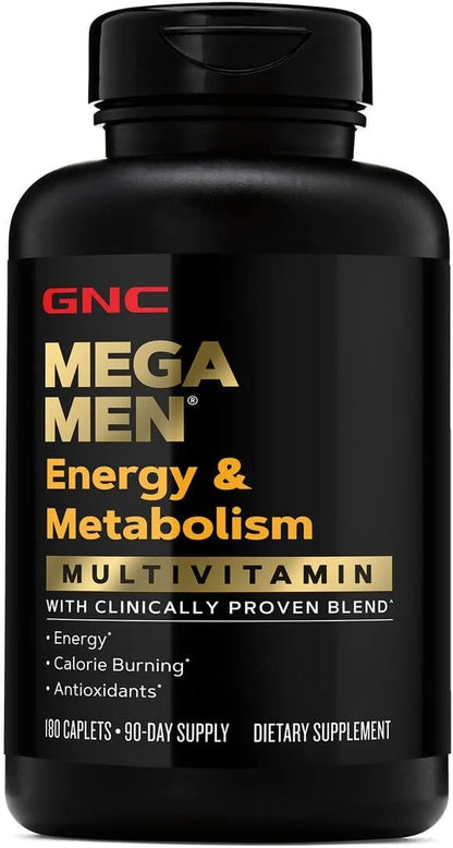 GNC Mega Men Energy & Metabolism Multivitamin 180 Count