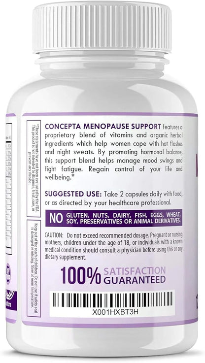 Menopause Relief Supplement Weight Management - Natural Support & Energy, Hormonal Balance, Reduce Hot Flashes Cold Sweats...