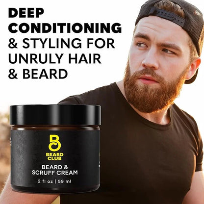 The Beard Club Biotin Beard Cream - Moisturizing and Hydrating Shea Beard Butter for Healthier Facial Hair & Skin - Produc...