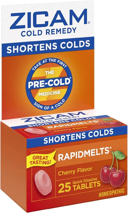 Zicam Cold Remedy, Cherry Rapidmelts (25 (0.5 Ounce)