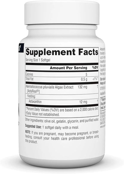 Source Naturals Astaxanthin, Antioxidant Carotenoid, 12mg 60 Softgels