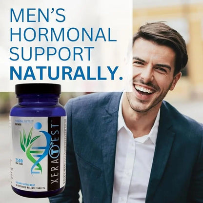 Youngevity XeraTest™ Hormonal Support for Men - Testosterone Support + Telomere Health - With Fucoidan Blend, Whole Foods,...
