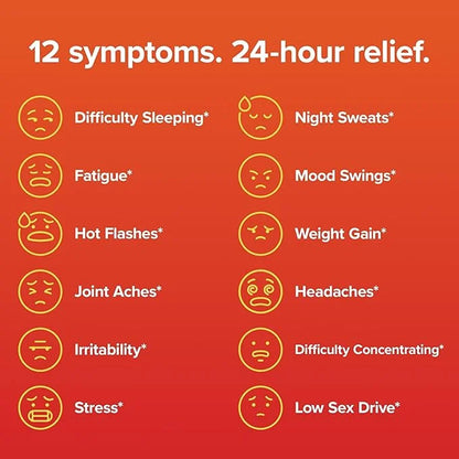 Amberen: Safe Multi-Symptom Menopause Relief. Clinically Shown to Relieve 12 Menopause Symptoms: Hot Flashes, Night Sweats...