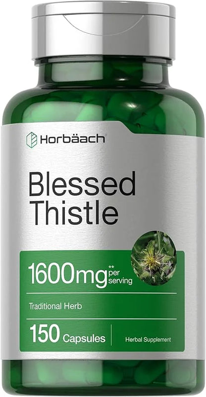 Horbaach Blessed Thistle Capsules 1600 mg 150 Count