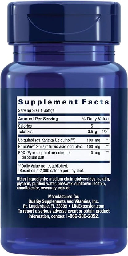 Life Extension Super Ubiquinol CoQ10 CoQ10, PQQ, 8x better 100 mg, 30 softgels