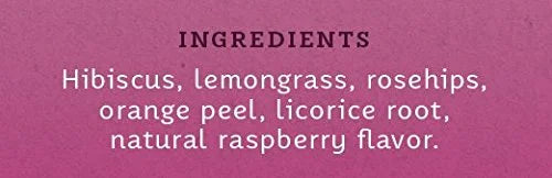 Stash Tea Wild Raspberry Hibiscus Herbal Tea - Naturally Caffeine Free, Non-GMO Project Verified Premium Tea with No Artif...