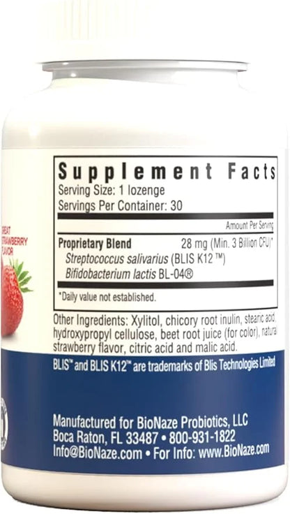 Oral Probiotic K12 & BL-04 for Sinus, Tonsil Stones, Bad Breath, Post Nasal Drip, Throat & Mouth. Improve Upper Respirator...