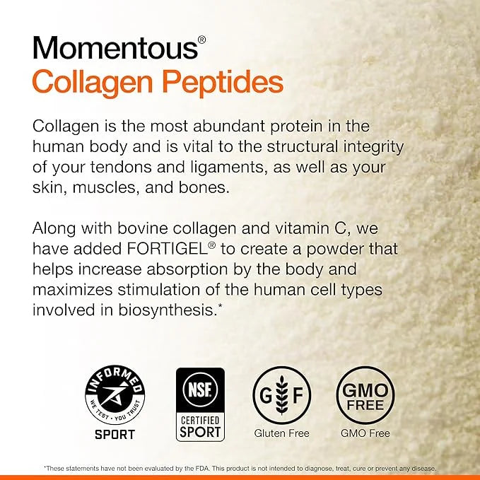 Momentous Grass Fed Collagen Peptides Powder (30 Servings)