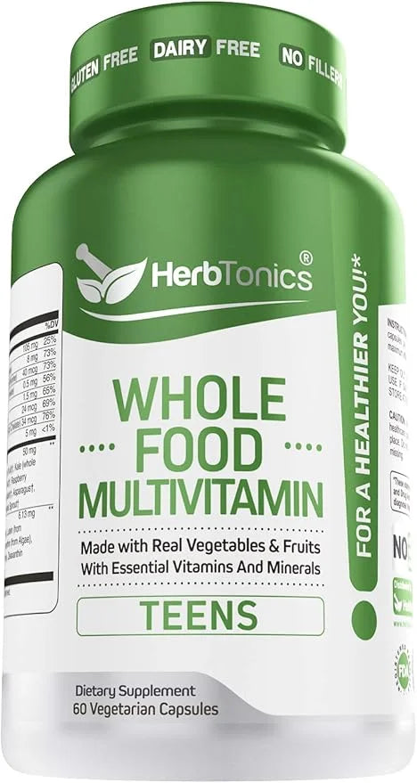 Whole Food Multivitamin for Teens (Boys 62 Superfoods 60 Capsules