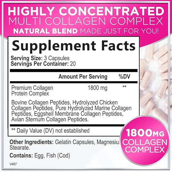 Collagen Peptides for Women & Men, 60 Capsules