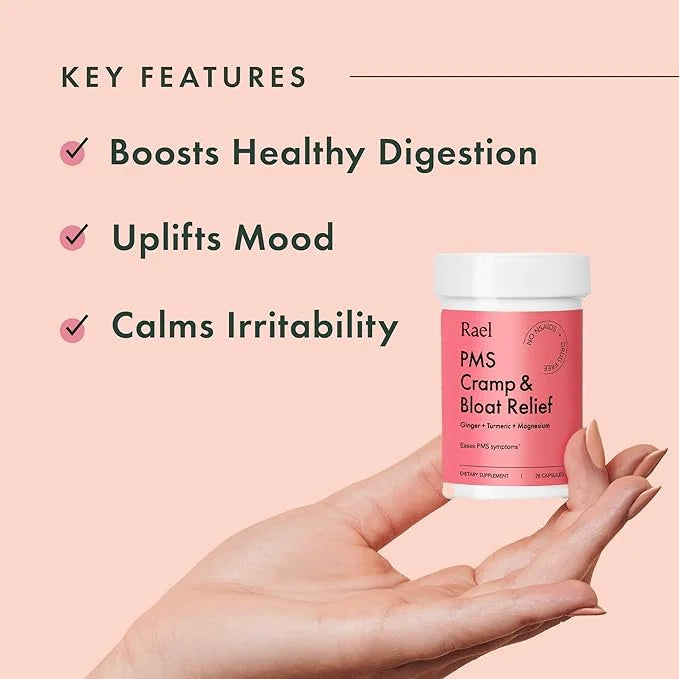 Rael PMS Supplement, Hormone Balance for Women, Relief from Menstrual Cramps, Period Bloating, Mood Swings Treatment with ...