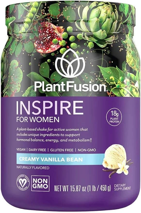 PlantFusion Inspire Plant Protein Powder for Women - Low Carb Protein Powder for Lean Muscle Support - Keto, Gluten Free, ...