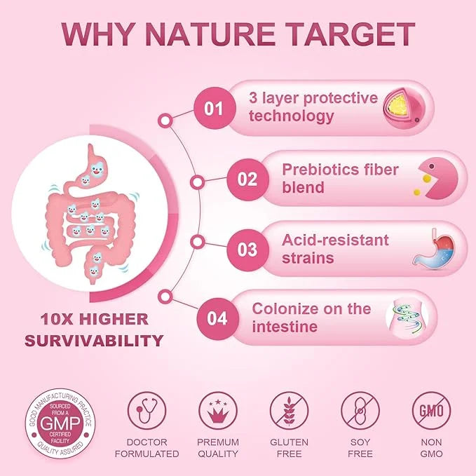 Probiotics-for-Women, Probiotics and Prebiotics, Cranberry and 50-Billion-CFUs, Organic