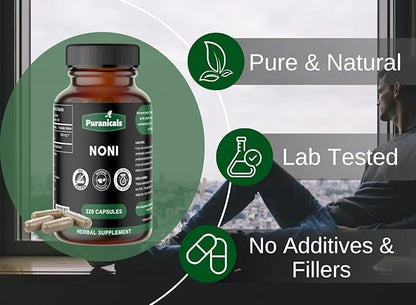 Noni Premium 320 Capsules Non-GMO and 900 mg