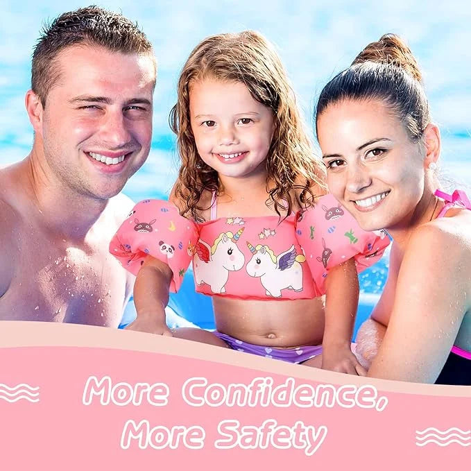 Moko Toddler Swim Vest for Kids, 20-50 lbs/22-66 lbs Clearance Swim Arm Band Cartoon Swimming Wings Pool Float Vests Sleev...