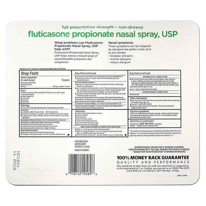 Members Mark Fluticasone Propionate Nasal Spray (6 pk, 0.54 fl.