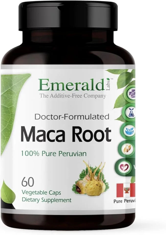 Emerald Labs Peruvian Maca Root - Organic Maca Root Supplement - Supports Hormonal Balance & Natural Energy - Vegan & Glut...