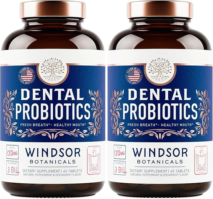 Oral Probiotics for Teeth and Gums - 3BN CFU Lactobacillus Salivarius, Paracasei, K12 Pro B, Inulin Dental Probiotics for ...