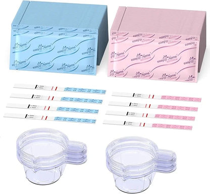 Ovulation & Pregnancy Test Strips Kit: 25 Ovulation 10 Pregnancy 35 Large 25LH + 10HCG + 35 Urine
